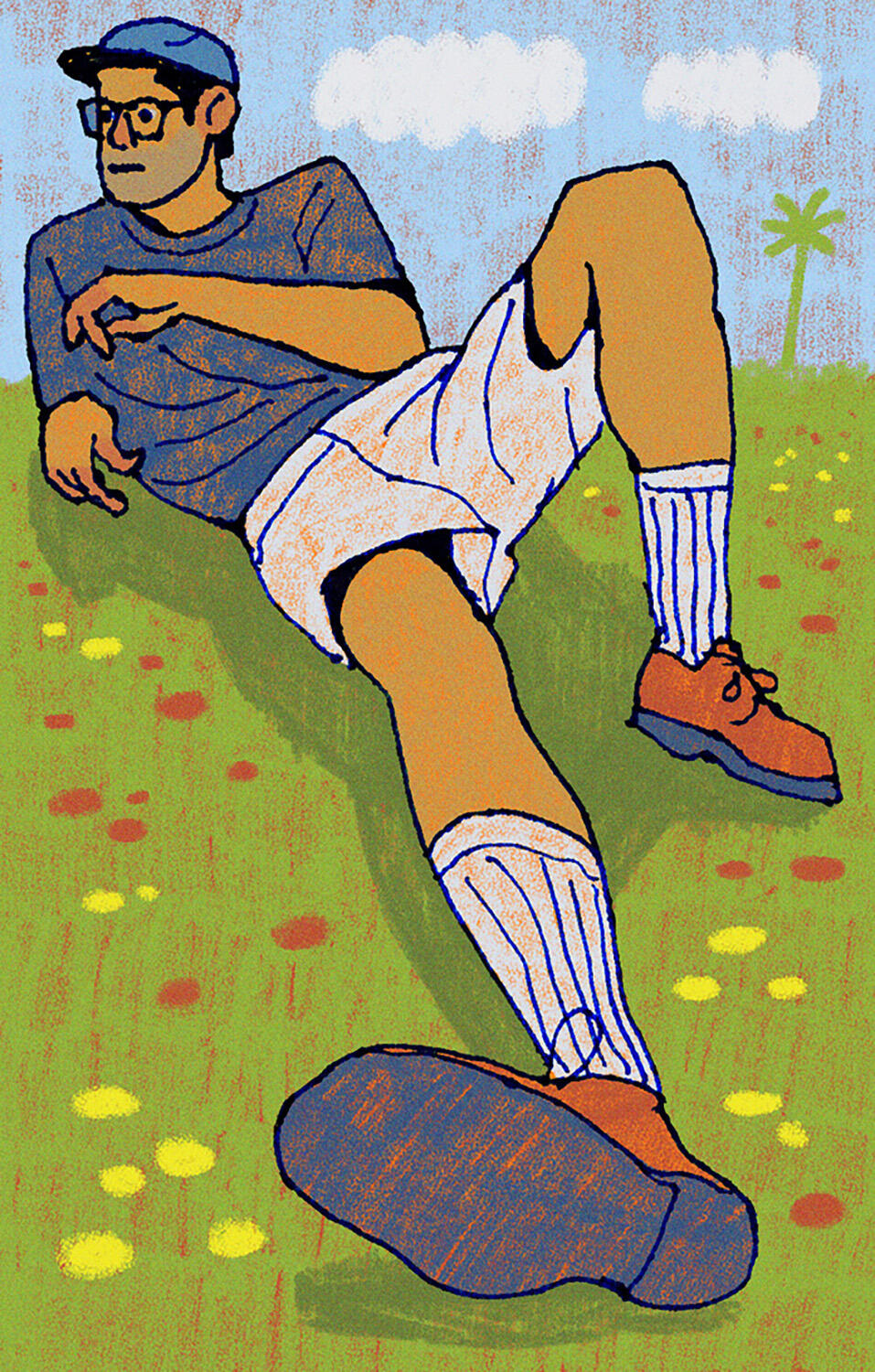 The Art Of Doing Nothing. Editorial illustration for an article about the rise of intentional leisure and "slow living."
